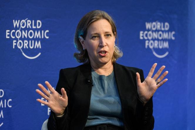 Susan Wojcicki au Forum économique mondial de Davos, en 2022.