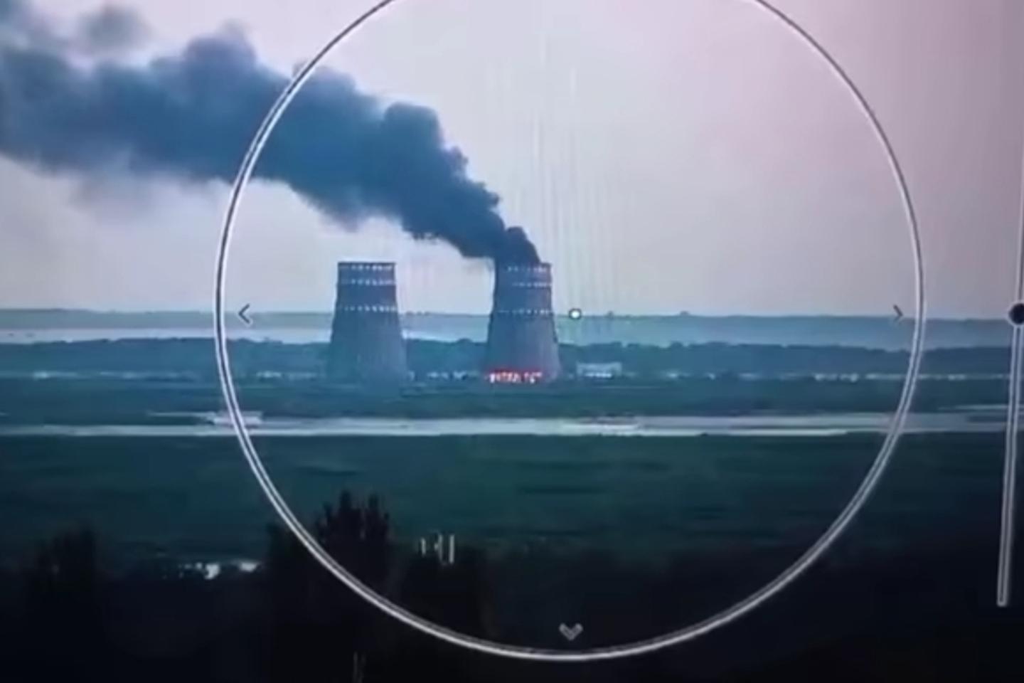 Fire breaks out at cooling tower of Zaporizhzhia nuclear plant