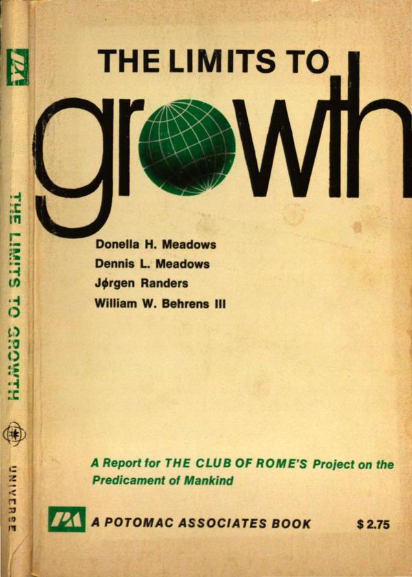 The cover of the first edition of "The Limits To Growth," published in 1972.