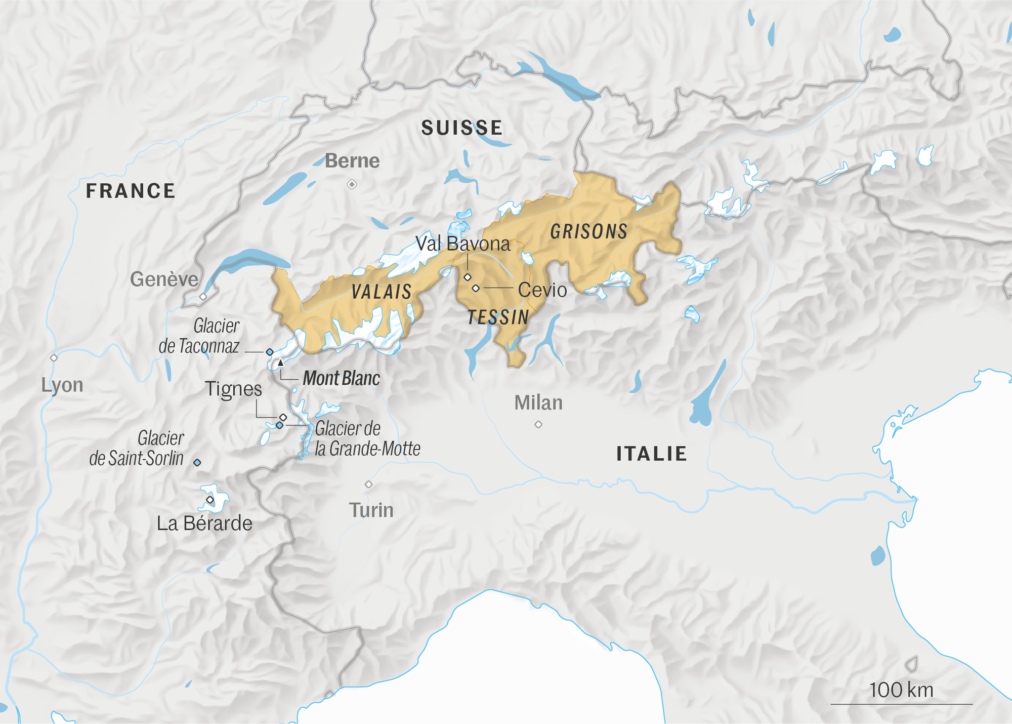 Dans les Alpes, le déclin accéléré des géants blancs