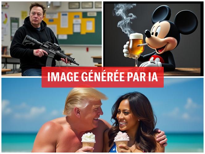 Images générées par l’intelligence artificielle de Grok. 