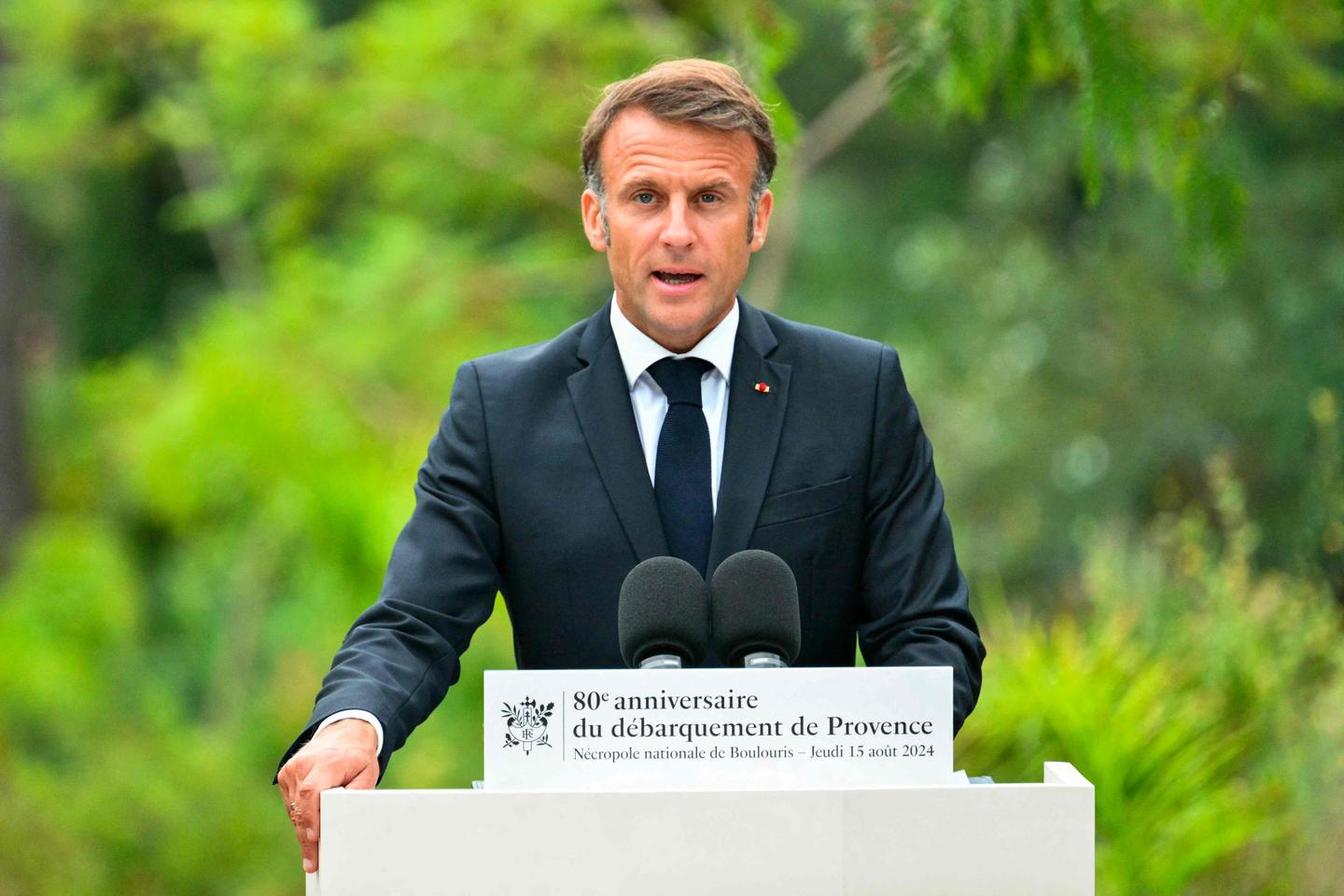 'France forgets nothing': Emmanuel Macron pays tribute to the French and African veterans of the Provence landings
