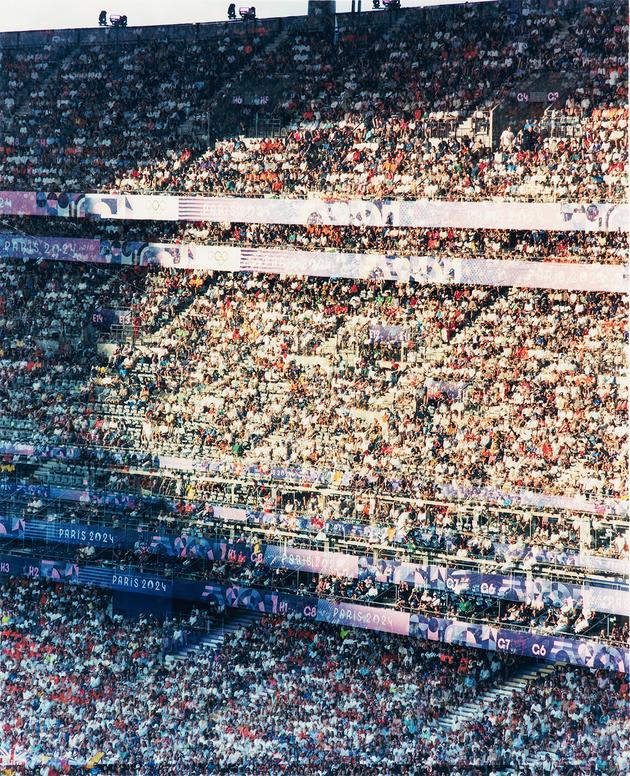 The stands at the Stade de France, Saint-Denis (north of Paris), during the athletics events on August 6.