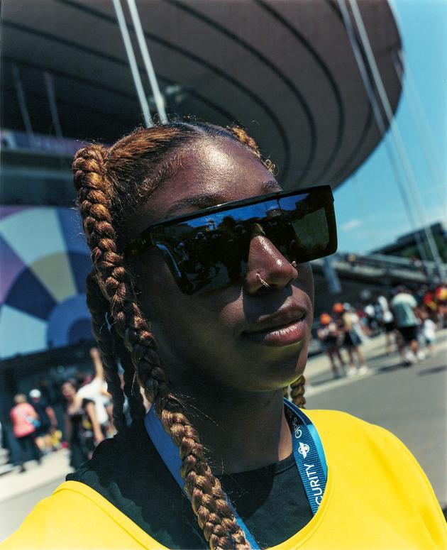 During the track and field events at the Stade de France in Saint-Denis (north of Paris) on August 6.
