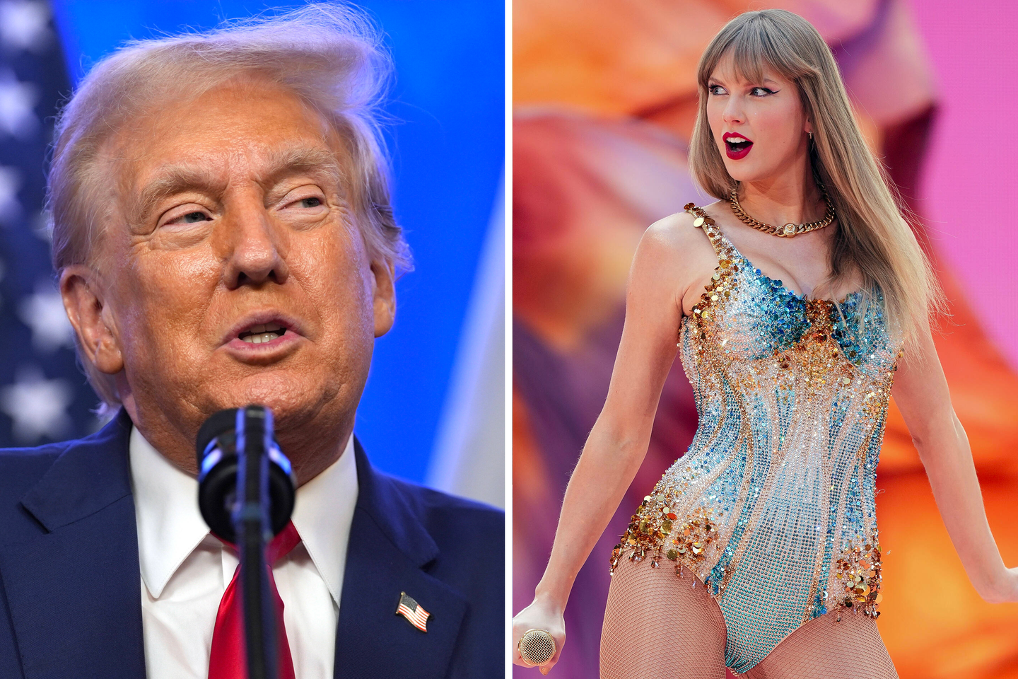Trump shares fake AI images claiming support from Taylor Swift and fans