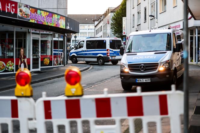 Sur les lieux de l’attaque au couteau, à Solingen (Allemagne), le 24 août 2024.