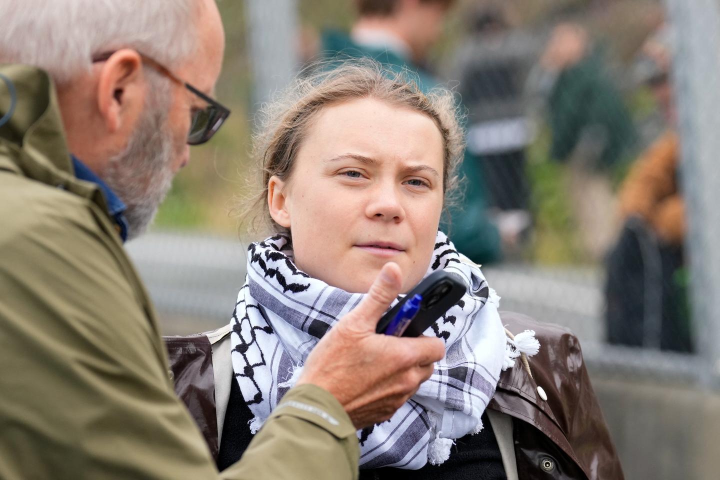 Vibrant Greta Thunberg Arrested Over Palestine Action Placard Moment Nature