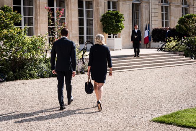 Jordan Bardella, président du Rassemblement national (RN), et Marine Le Pen, cheffe de file des députés RN, reçus à l’Elysée, le 26 août 2024.