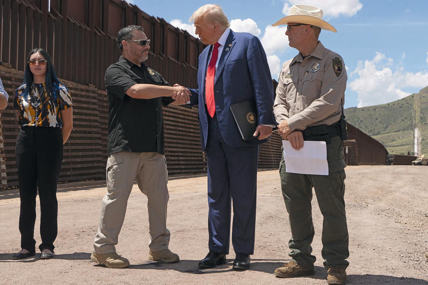 Donald Trump was in the desert. Does anyone care?
