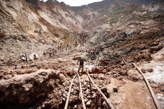 Une mine de coltan exploitée par Société minière de Bisunzu (SMB), près de Rubaya, dans l’est de la République démocratique du Congo, en août 2019.