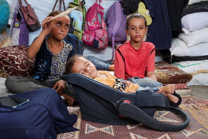 Ce garçon palestinien photographié le 28 août 2024, Abdul Rahman Abu Al-Jidyan, est la première personne à avoir contracté la polio à Gaza depuis 25 ans.