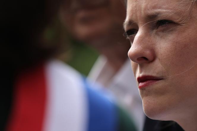 Lucie Castets, em La Courneuve (Seine-Saint-Denis), 2 de setembro de 2024.