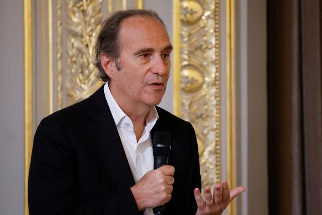 Xavier Niel lors d’un sommet sur l’intelligence artificielle à l’Elysée, Paris, le 21 mai 2024.