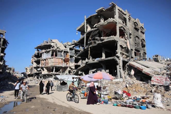 Dans la ville de Jabalia, au nord de la bande de Gaza, le 8 septembre 2024.