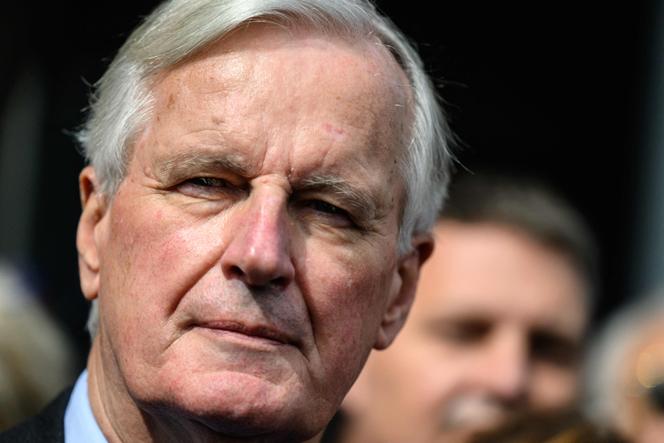 Le premier ministre, Michel Barnier, après une visite de l’Institut national de l’énergie solaire, au Bourget-du-Lac (Savoie), le 12 septembre 2024.