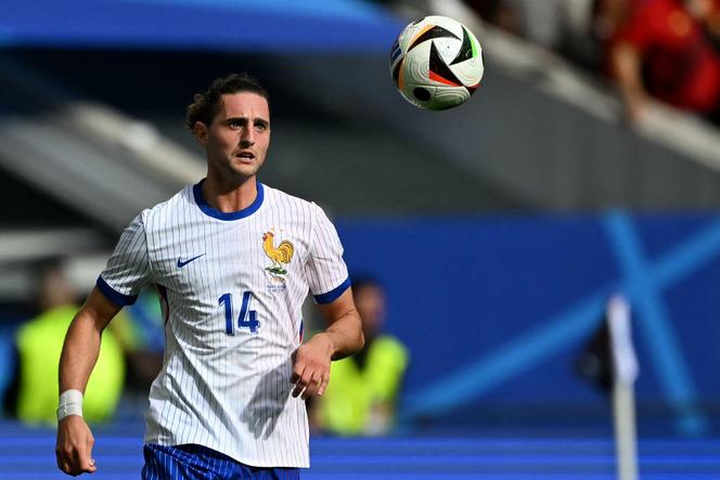 Le Français Adrien Rabiot lors du match entre la France et la Belgique, le 1er juillet 2024, à l’Euro de football.