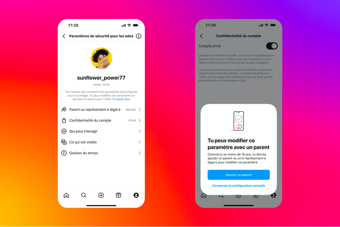 Les « comptes adolescents » imposent des restrictions par défaut aux utilisateurs d’Instagram âgés de 13 à 17 ans.