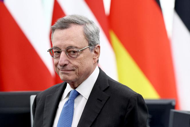 L’ancien président du conseil italien, Mario Draghi, lors d’une session plénière du Parlement européen, à Strasbourg, dans l’est de la France, le 17 septembre 2024.