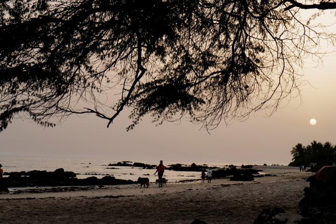 Une plage de Saly, en avril 2021.