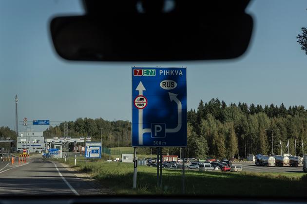 Le poste-frontière avec la Russie, à une trentaine de kilomètres au sud-est de Voru, en Estonie, le 17 septembre 2024.
