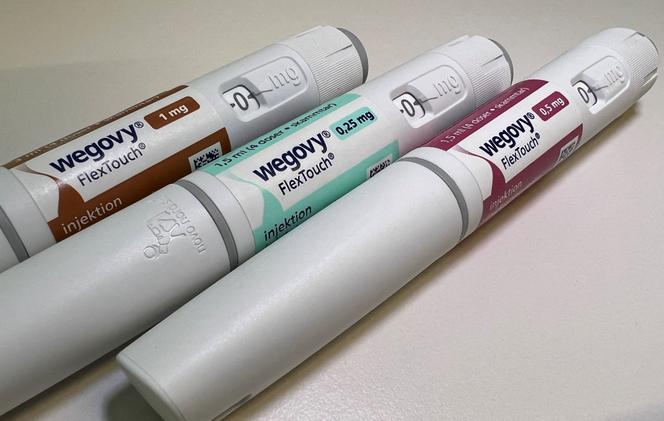 Des stylos injecteurs du médicament amaigrissant Wegovy de Novo Nordisk, à Oslo, en Norvège, le 21 novembre 2023.