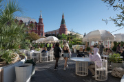 Un café près de la Place Rouge, à Moscou, le 22 septembre 2024.