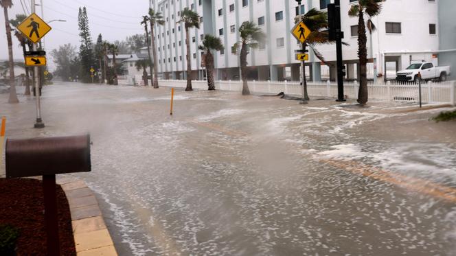 Inundaciones causadas por el huracán Helene el 26 de septiembre de 2024 en St. Pete Beach, Florida.