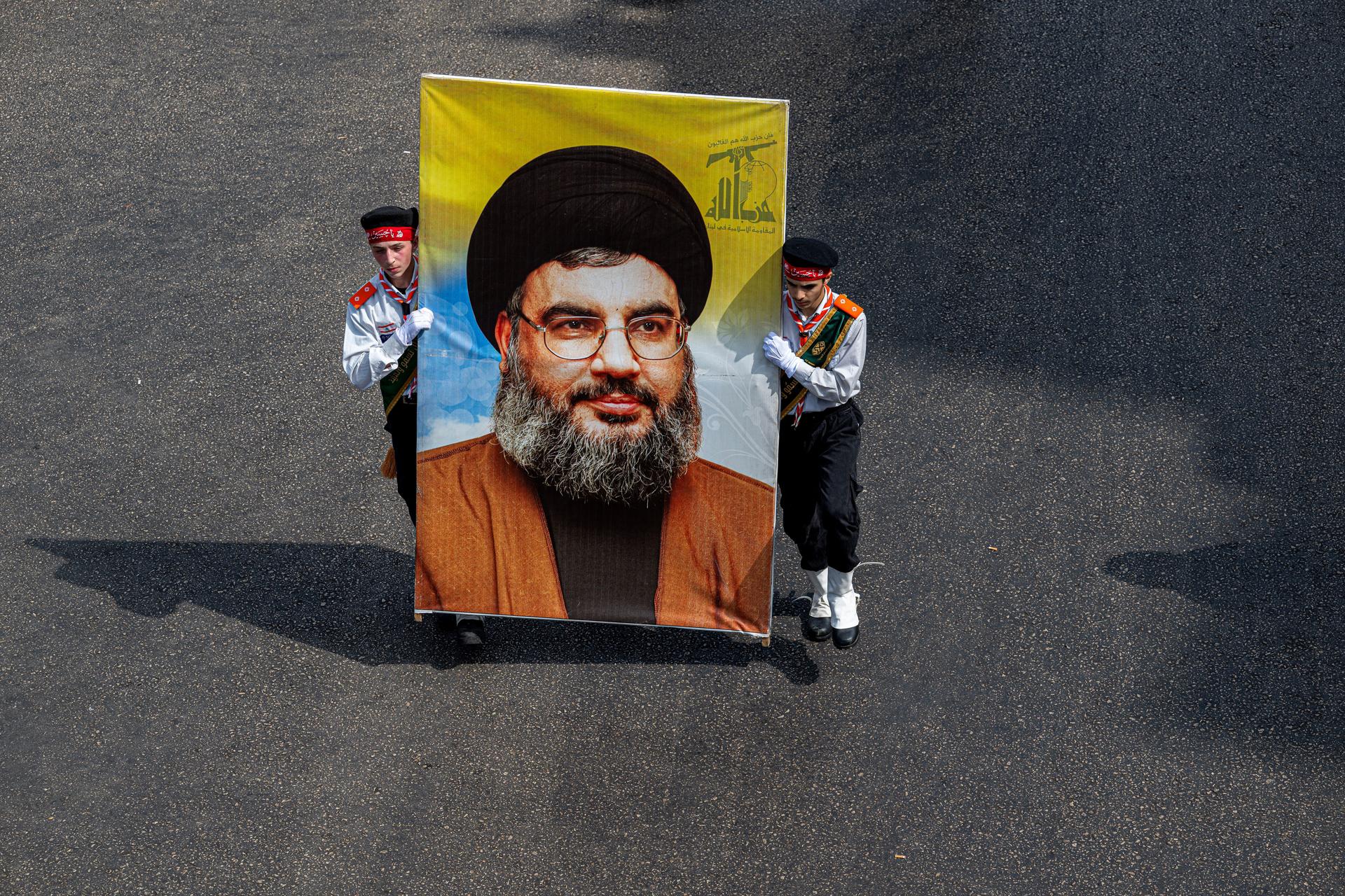 Hassan Nasrallah, Hezbollah's charismatic leader for more than three 