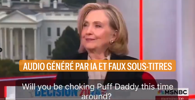 Cette interview, donnée le 19 septembre, a été trafiquée pour faire dire à Hillary Clinton ce qu’elle n’a jamais affirmé.
