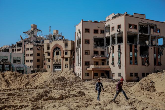 L’université islamique de Gaza, dans la ville de Gaza, le 15 février 2024.
