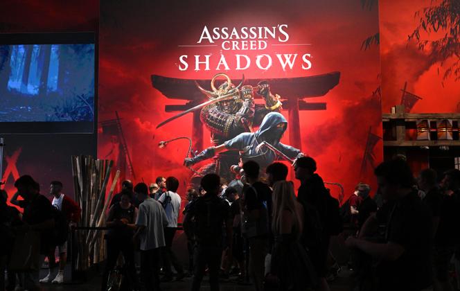 Stand du présentation du dernier volet d’« Assassin's Creed », au salon Gamescom, à Cologne (Allemagne), le 22 août 2024.