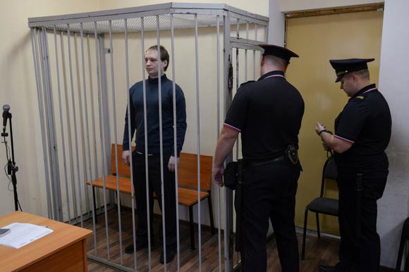 Robert Gilman, au tribunal de Voronej, en Russie, le 7 octobre 2024.