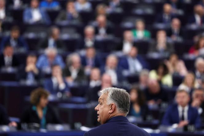 Le premier ministre hongrois, Viktor Orban, assiste à une session plénière au Parlement européen, à Strasbourg, le 9 octobre 2024.