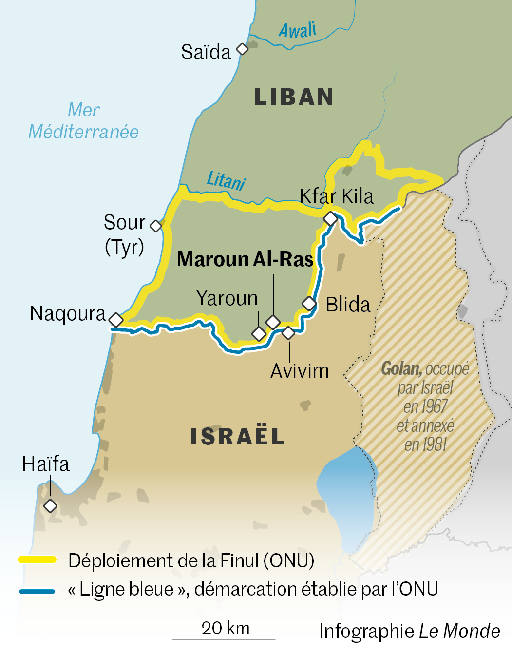 Israël étend ses opérations au Liban sud
