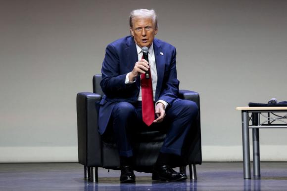 Donald Trump au casino Motor City de Detroit (Michigan), le 10 octobre 2024.