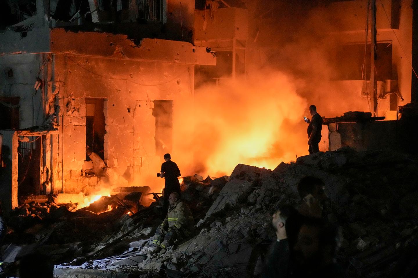 Israel strikes central Beirut, killing 22