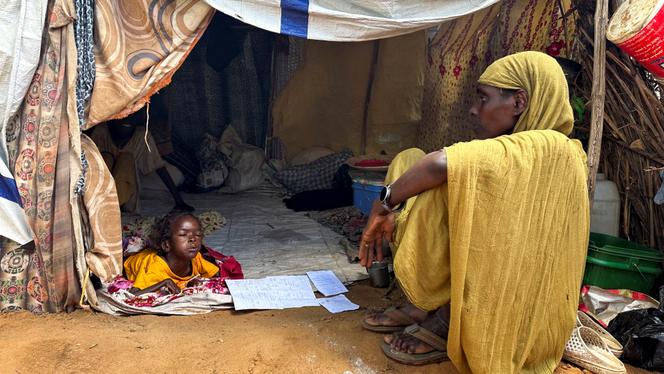 No campo de deslocados internos de Zamzam, Darfur, 1º de agosto de 2024.