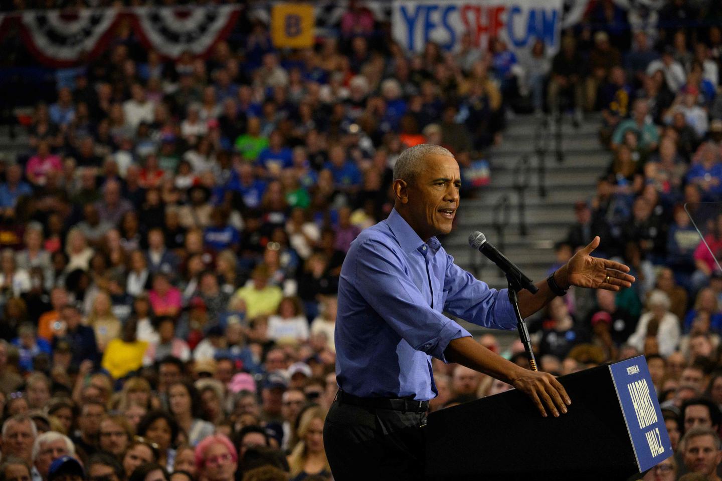 Obama rallies support for Harris in campaign's last stretch