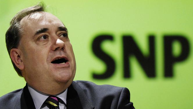 Alex Salmond em uma conferência do Partido Nacional Escocês (SNP) em Glasgow, 18 de março de 2007. 