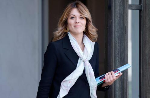 Maud Bregeon, alors porte-parole du gouvernement Barnier, à l’Elysée, à Paris, le 1ᵉʳ octobre 2024.