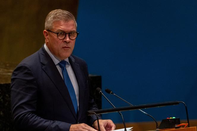 Le premier ministre islandais, Bjarni Benediktsson, à New York, le 22 septembre 2024. 