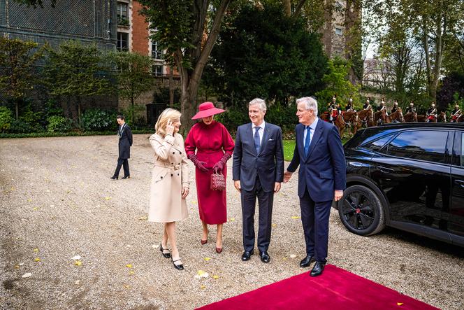 Nos jardins Matignon, em Paris, 14 de outubro de 2024.
