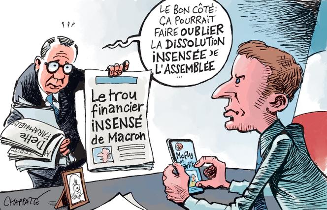 Dessin paru en « une » du « Monde » daté du 15 octobre 2024, signé par le dessinateur suisse Chappatte.