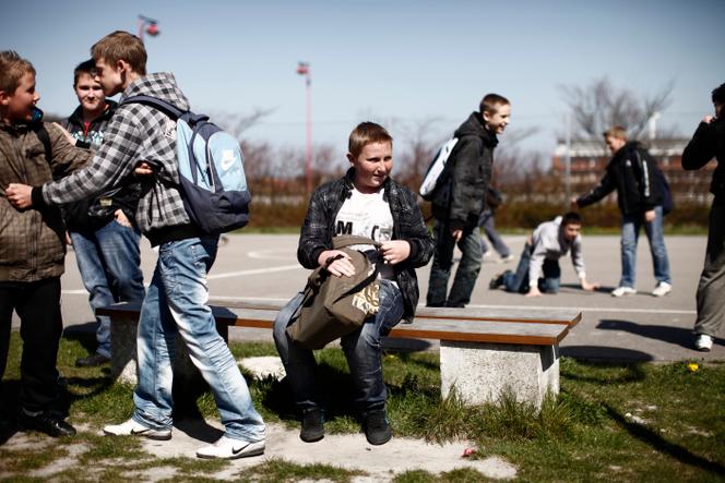 Num colégio em Calais (Pas-de-Calais).