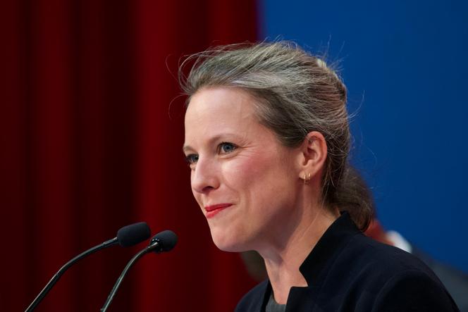 Lucie Castets, economista, em Blois, 30 de agosto de 2024.