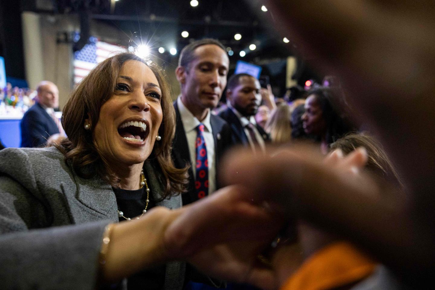 Trump is 'cruel,' says Harris at a rally about abortion restrictions in Georgia ; Trump goes off script in Pennsylvania