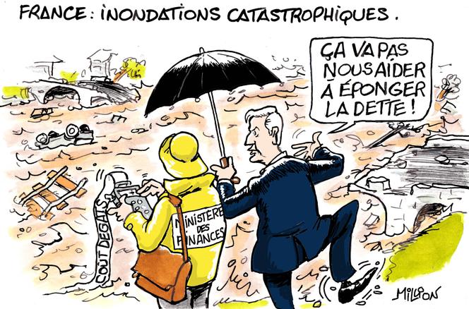 Dessin paru en « une » du « Monde » daté du 23 octobre 2024, signé par le dessinateur Million.