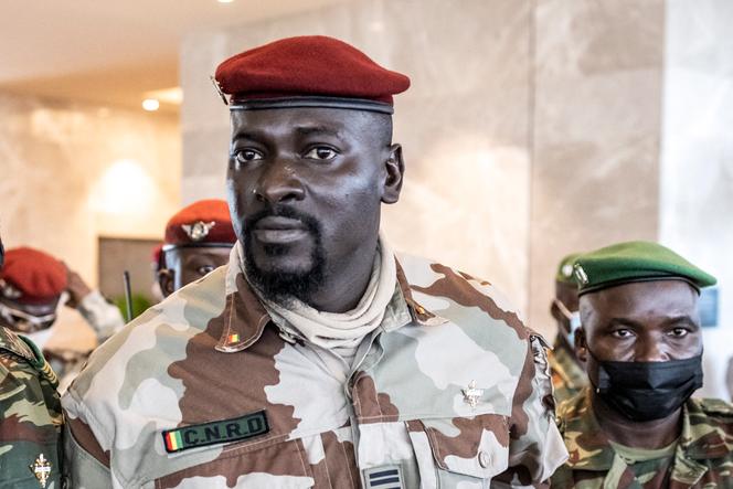 Le chef de la junte guinéenne, le colonel Mamadi Doumbouya, aujourd’hui général, à Conakry, en septembre 2021.