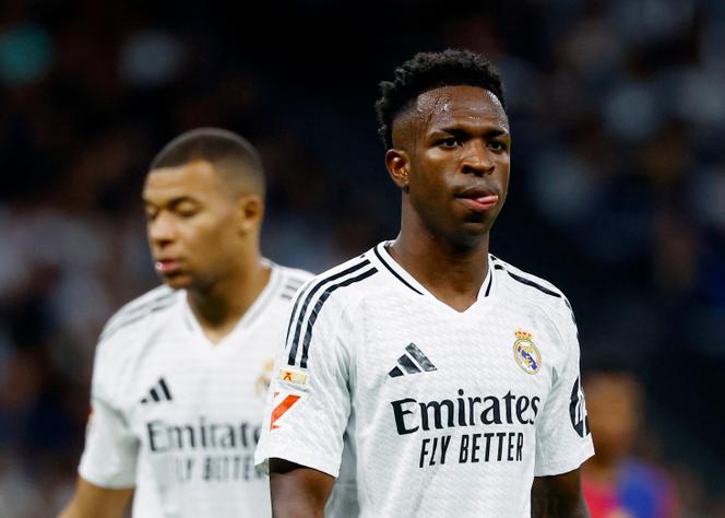 Le joueur du Real Madrid Vinicius Junior, le 26 octobre 2024 au stade Santiago Bernabeu, à Madrid.