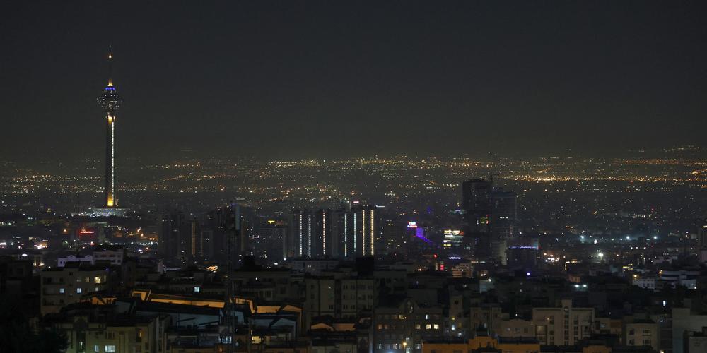 Teerã, após os primeiros ataques de precisão israelenses, na noite de 25 de outubro de 2024.